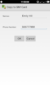 Copy to SIM Card Pro Screenshot