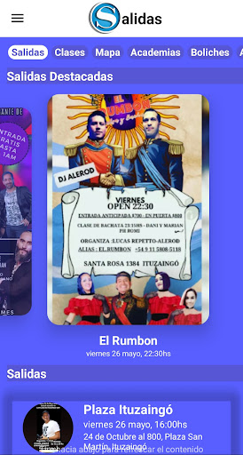 Salidas Screen 2