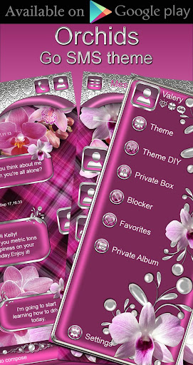 Orchids Go Keyboard theme Screen 3