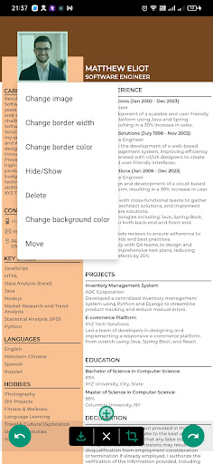 Super CV - Resume Builder App Screen 2