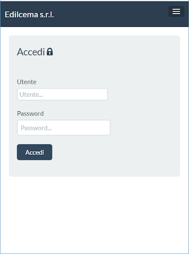 Android application Edilcema s.r.l. screenshort