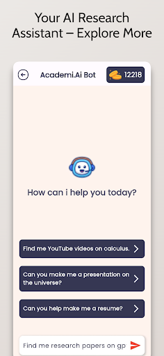 Android application Academi.AI: AI Study Assistant screenshort