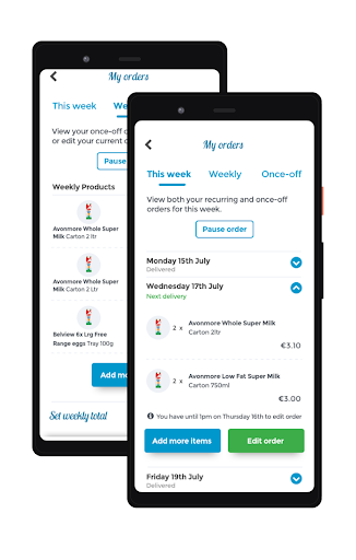 MyMilkman.ie Screen 3