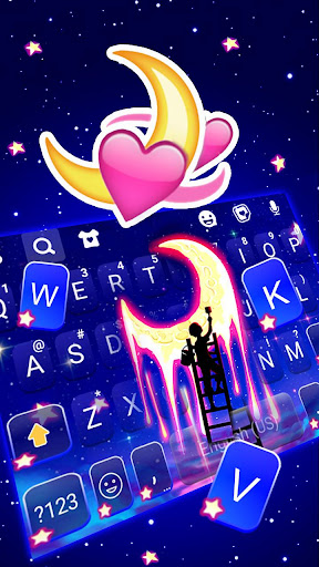 Shiny Moon Keyboard Theme Screen 2