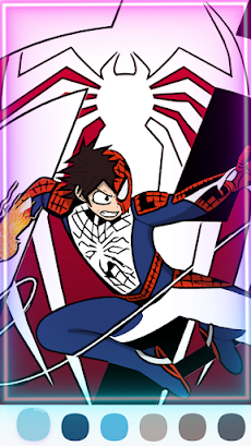 Spider Super Hero Coloring manのおすすめ画像2