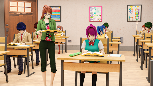 Anime Schullehrer 3d