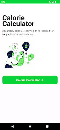 Android application Smart BMI Calculator screenshort