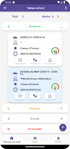JPTRACK - TRACKING GPS Screen 3