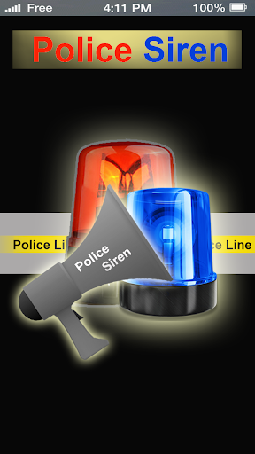Android application Police Siren Light Sounds screenshort