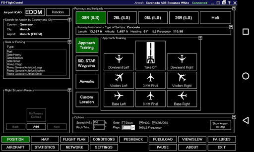Android application FS-FlightControl screenshort