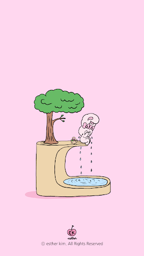 Android application 카카오톡 테마 - 에스더버니_눈물폭포 screenshort