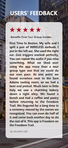 Screenshot of Freedom Trail Boston Guide
