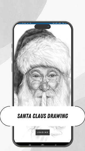 Android application Santa Claus Drawing screenshort
