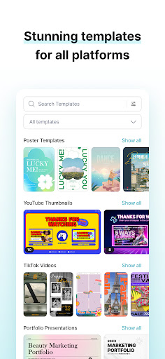 MiriCanvas: Poster, PPT design Screenshot 3 - AppWisp.com