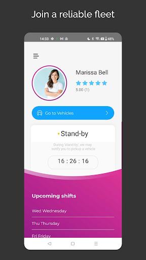Android application Just Her Driver screenshort