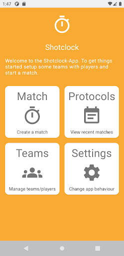 Android application Shotclock screenshort