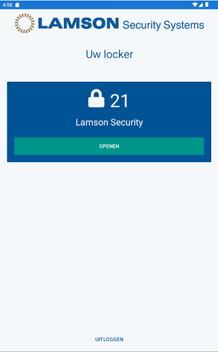 Lamson/Nedap Locker App Screen 3