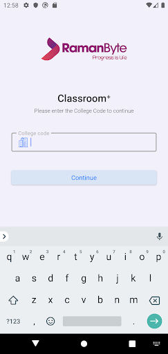 Android application CLASSROOM+ | Students screenshort