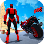 Cover Image of Baixar Superhero Bike Game Stunt Race  APK