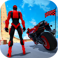 Superhero Bike Game Mega Ramps: Racing Stunts 2021
