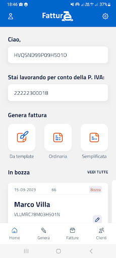 FatturAE Screen 2