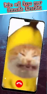 Banana Cat Fake Video Call