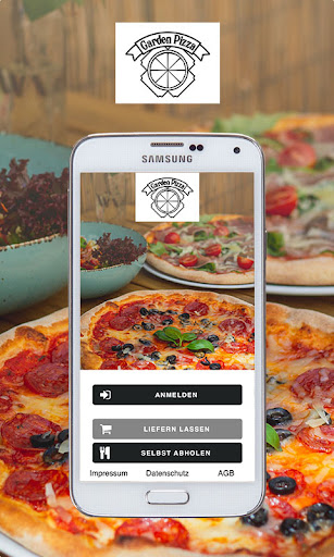 Android application Garden Pizza screenshort