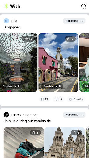 Android application Withapp: Share&Follow journeys screenshort