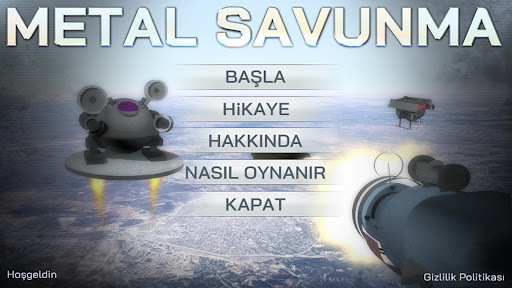 Android application Metal Savunma screenshort