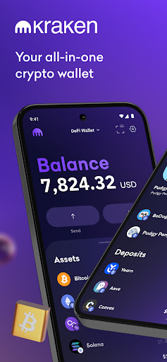 Android application Kraken Wallet: Crypto & NFT screenshort
