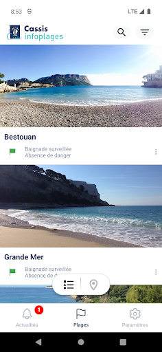 Cassis Infoplages Screen 2