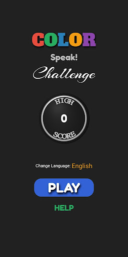 Android application Color Speak Challenge screenshort