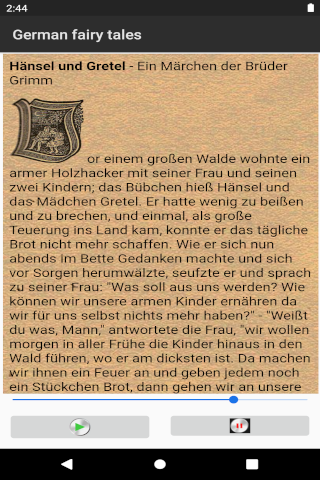 German fairy tales audio Part1 Screen 2
