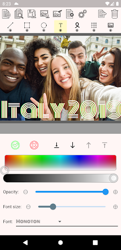 Visual Remarks Caption, Label, Text on Photo Edit