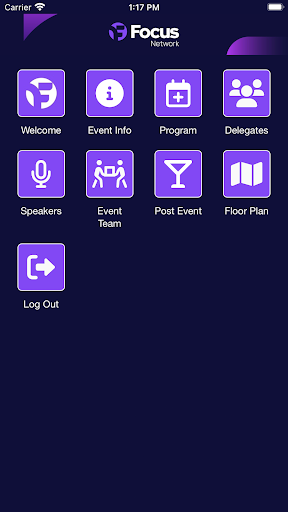 Focus Network Events Screen 2