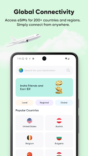 Roafly: eSIM Data for Travel Screenshot 1 - AppWisp.com