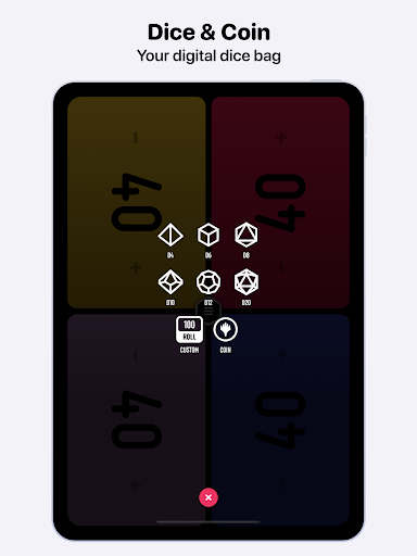 MTG Life Counter App: Lotus Screenshot