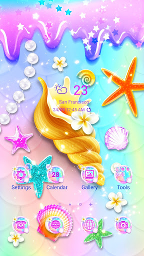 Android application Hologram Mermaid - Wallpaper screenshort