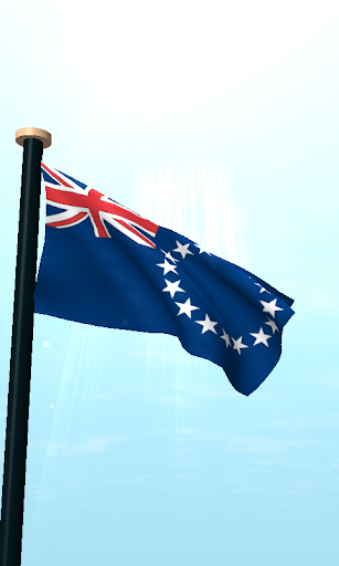 Cook Islands Flag 3D Free Screen 2