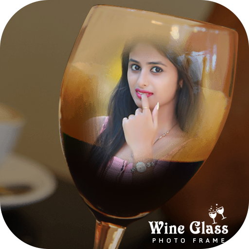 Wine Glass Photo Frame