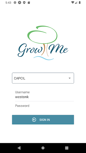 Android application GrowMe screenshort