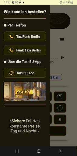 Taxitariff in Berlin Screen 2