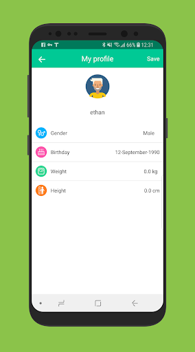 Android application Trojan Health screenshort
