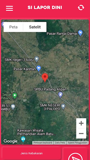 Android application SI LAPOR DINI SUKAMAJU SELATAN screenshort