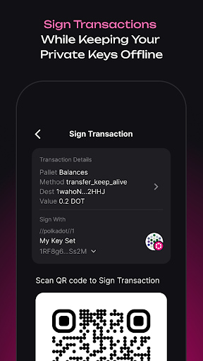 Polkadot Vault (Parity Signer) Screen 2