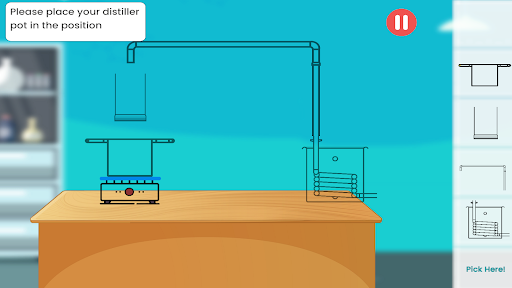 Android application LETIME Virtual Distillation screenshort