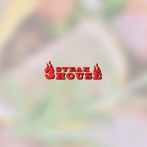 3 Steak House logo