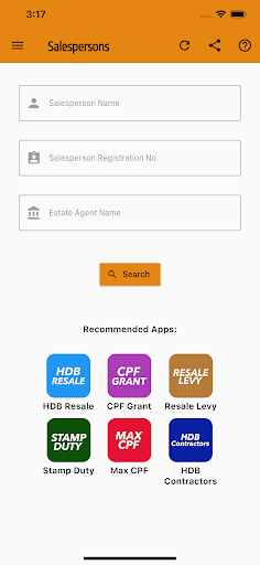 Android application RES Singapore screenshort