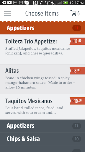 Authentic Mex Screen 3