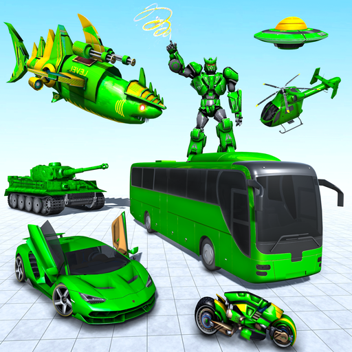 Army Bus Robot: Robot Car Game 2.5 screenshots 1